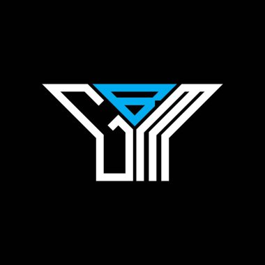 Vektör grafik, GBM basit ve modern logo ile GBM harfi yaratıcı logo tasarımı.