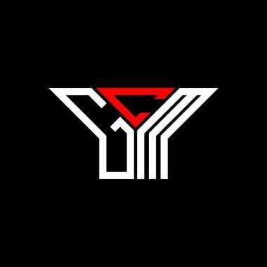 GCM harf logosu yaratıcı tasarım vektör grafik, GCM basit ve modern logo.