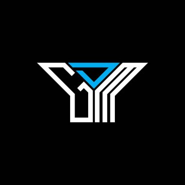 GDM harf logosu yaratıcı tasarım vektör grafik, GDM basit ve modern logo.