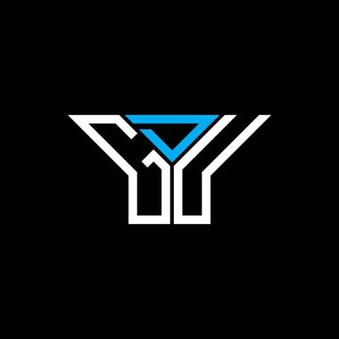 GDU harf logosu tasarımı vektör grafik, GDU basit ve modern logo.