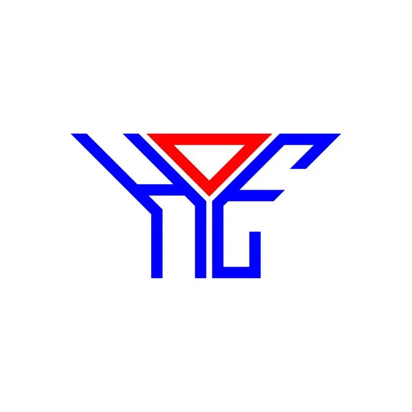 Hoe Písmeno Logo Kreativní Design Vektorovou Grafikou Hoe Jednoduché Moderní — Stockový vektor