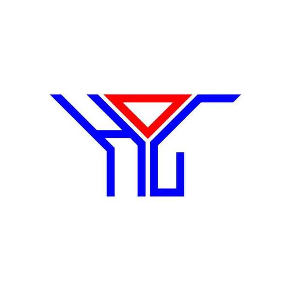 Logo Hol Lettera Design Creativo Con Grafica Vettoriale Hol Logo — Vettoriale Stock