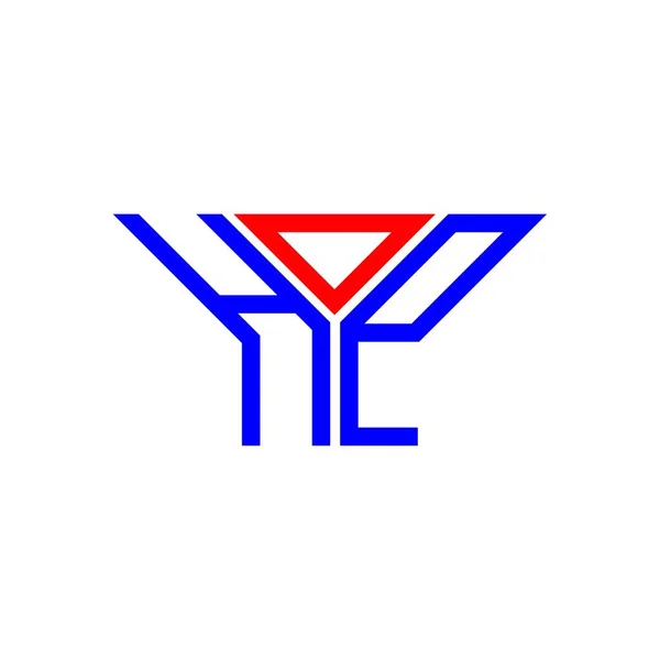 Diseño Creativo Del Logotipo Letra Hop Con Gráficos Vectoriales Logotipo — Archivo Imágenes Vectoriales
