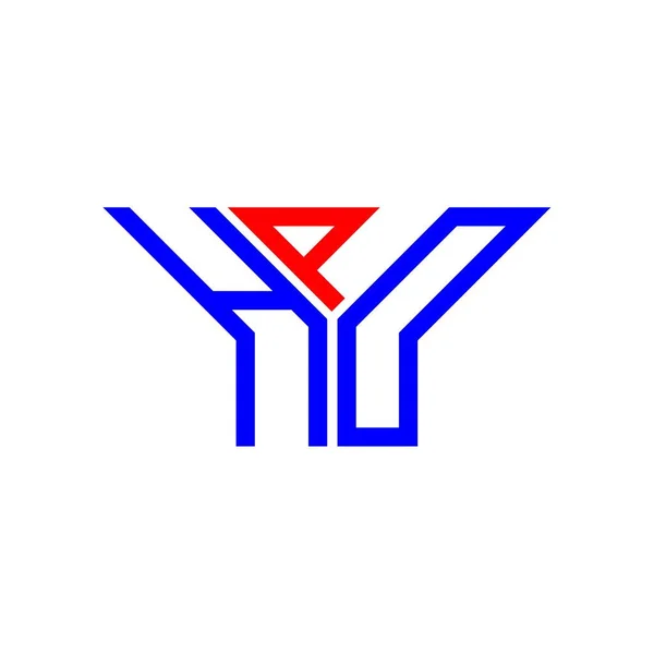 Logo Lettera Hpd Design Creativo Con Grafica Vettoriale Logo Semplice — Vettoriale Stock