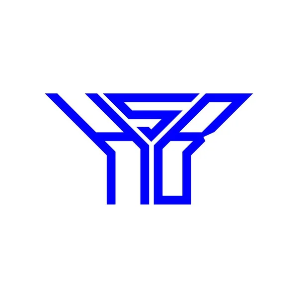 Logo Listu Hsb Kreatywny Design Grafiką Wektorową Proste Nowoczesne Logo — Wektor stockowy