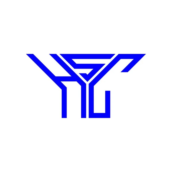 Diseño Creativo Del Logotipo Letra Hsc Con Gráfico Vectorial Logotipo — Vector de stock