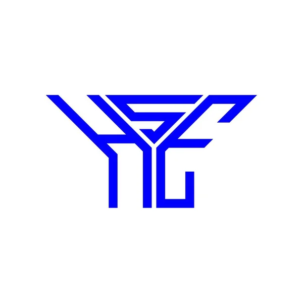 Diseño Creativo Del Logotipo Letra Hse Con Gráfico Vectorial Logotipo — Vector de stock