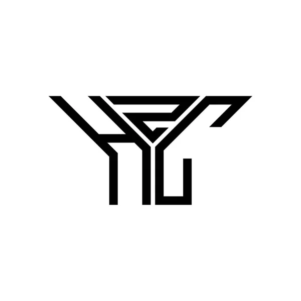 Logo Literei Hzc Design Creativ Grafică Vectorială Logo Simplu Modern — Vector de stoc