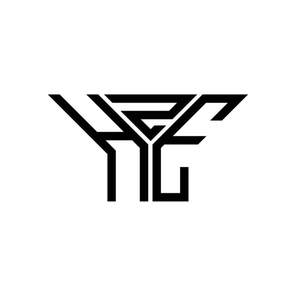 Diseño Creativo Del Logotipo Letra Hze Con Gráfico Vectorial Logotipo — Vector de stock