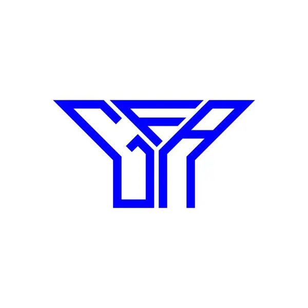 Gfa Logo Creatief Ontwerp Met Vector Grafisch Gfa Eenvoudig Modern — Stockvector