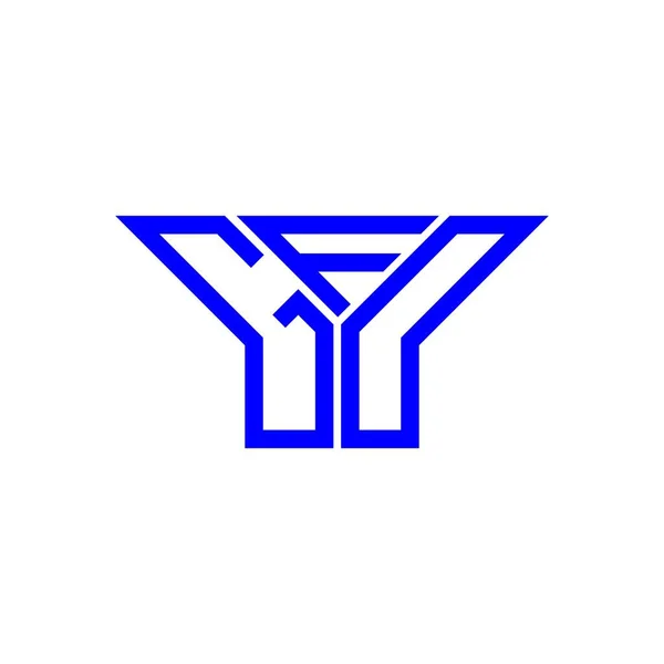 Gfd Carta Logotipo Design Criativo Com Vetor Gráfico Logotipo Simples —  Vetores de Stock