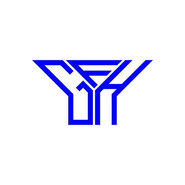 Gfh Letter Logo Creatief Ontwerp Met Vector Grafisch Gfh Eenvoudig — Stockvector