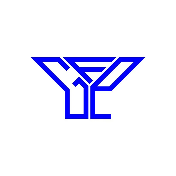 Gfp Lettera Logo Design Creativo Con Grafica Vettoriale Gfp Logo — Vettoriale Stock