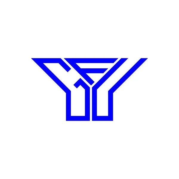 Gfu Letter Logo Creatief Ontwerp Met Vector Grafisch Gfu Eenvoudig — Stockvector