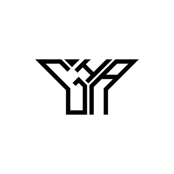 Буква Gha Логотип Творческий Дизайн Векторной Графикой Gha Простой Современный — стоковый вектор