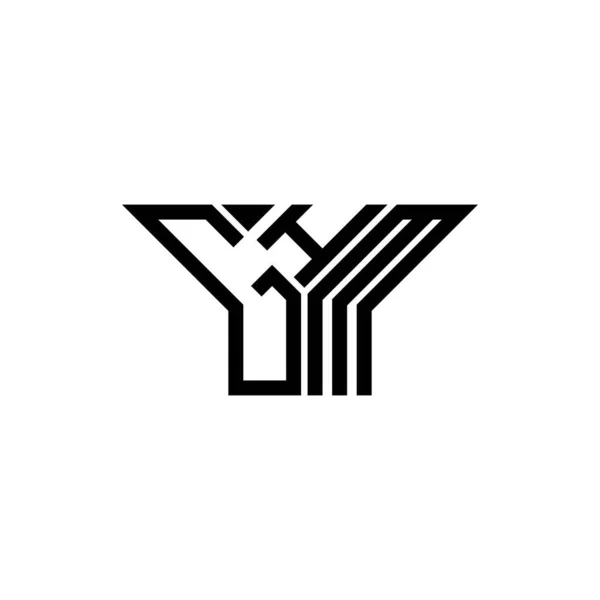 Ghm Буква Логотип Творческий Дизайн Векторной Графикой Ghm Простой Современный — стоковый вектор