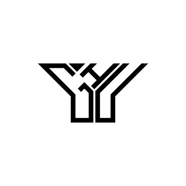 Logo Litery Ghu Kreatywny Design Grafiką Wektorową Ghu Proste Nowoczesne — Wektor stockowy
