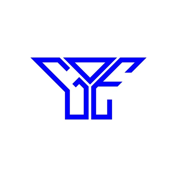 Diseño Creativo Del Logotipo Letra Goe Con Gráfico Vectorial Logotipo — Vector de stock