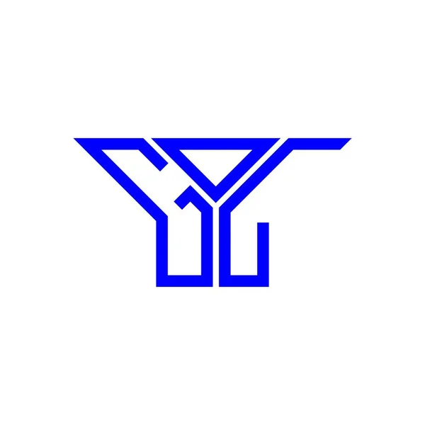 Gol Písmeno Logo Kreativní Design Vektorovou Grafikou Gol Jednoduché Moderní — Stockový vektor