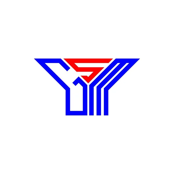Logo Lettera Gsm Design Creativo Con Grafica Vettoriale Logo Gsm — Vettoriale Stock