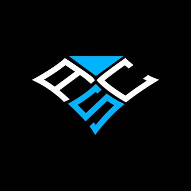 ASC letter logo creative design with vector graphic, ASC simple and modern logo.