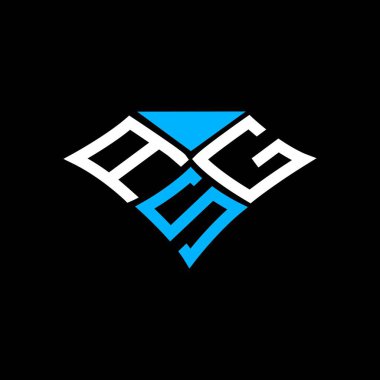 ASG letter logo creative design with vector graphic, ASG simple and modern logo.