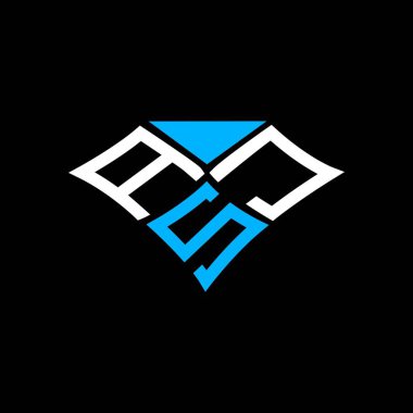 ASJ letter logo creative design with vector graphic, ASJ simple and modern logo.