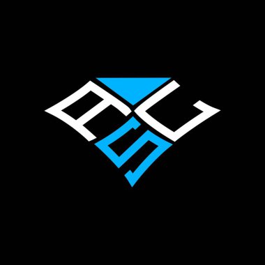 ASL letter logo creative design with vector graphic, ASL simple and modern logo.