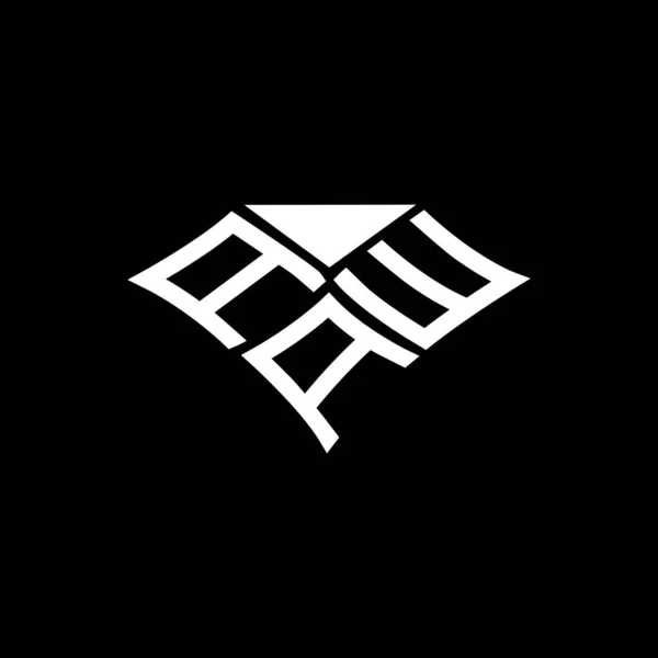Aaw Letter Logo Creative Design Vector Graphic Aaw Simple Modern — стоковый вектор