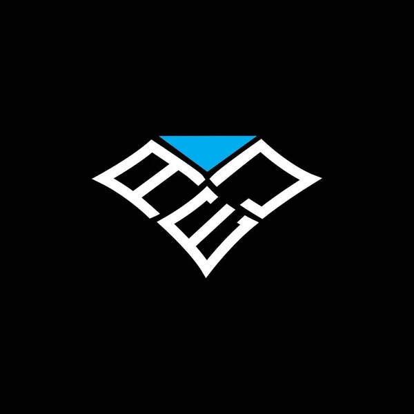 ベクトルグラフィックとAejの手紙のロゴの創造的なデザイン Aejシンプルかつモダンなロゴ — ストックベクタ