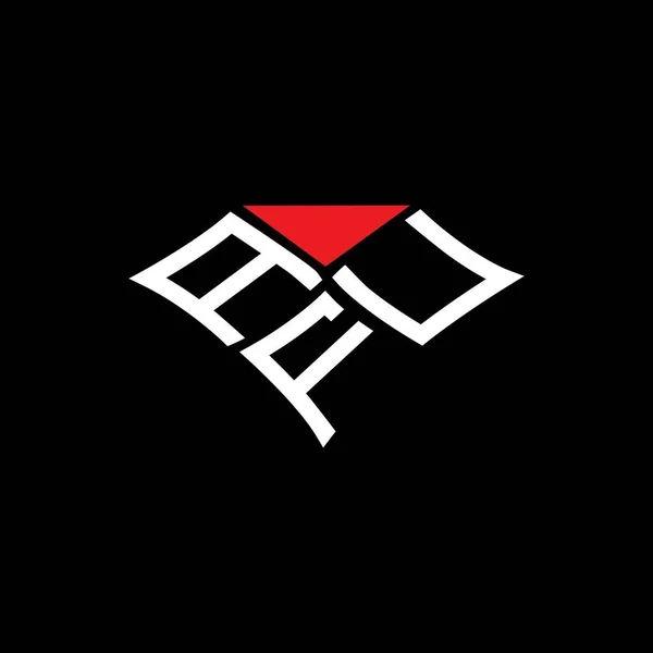Afu Letter Logo Creative Design Vector Graphic Afu Simple Modern — Wektor stockowy