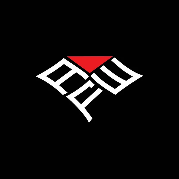 Afw Letter Logo Creative Design Vector Graphic Afw Simple Modern — Image vectorielle