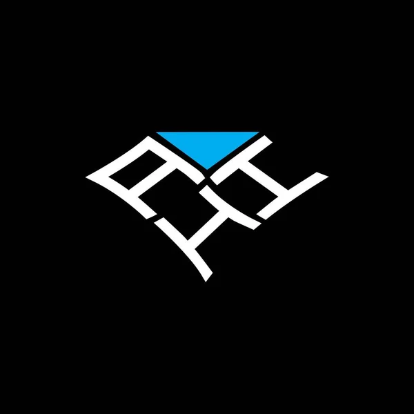 ベクトルグラフィック AhiシンプルかつモダンなロゴとAhiの手紙のロゴの創造的なデザイン — ストックベクタ