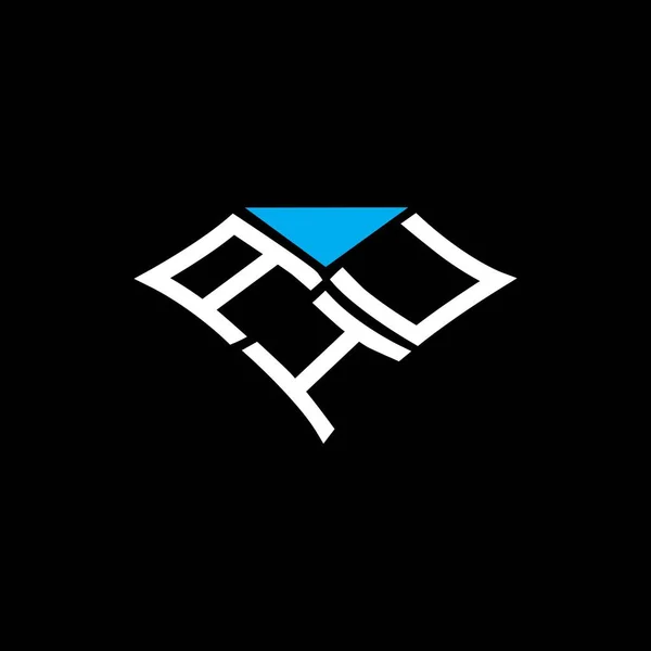 Ahu Letter Logo Creative Design Vector Graphic Ahu Simple Modern — Stok Vektör