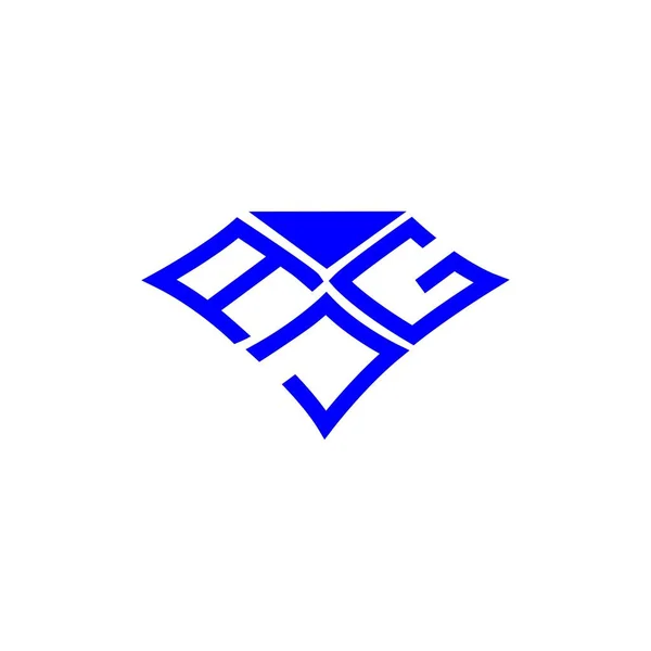 Ajg Буква Логотип Творчого Дизайну Векторною Графікою Ajg Простий Сучасний — стоковий вектор