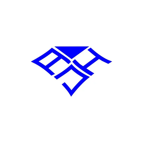 Ajh Літерний Логотип Творчий Дизайн Векторною Графікою Ajh Простий Сучасний — стоковий вектор