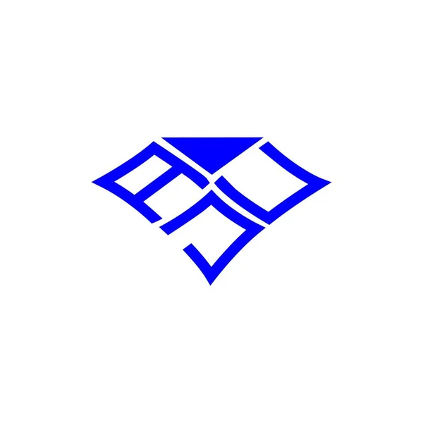 Aju Letter Logo Creative Design Vector Graphic Aju Simple Modern — Stock Vector