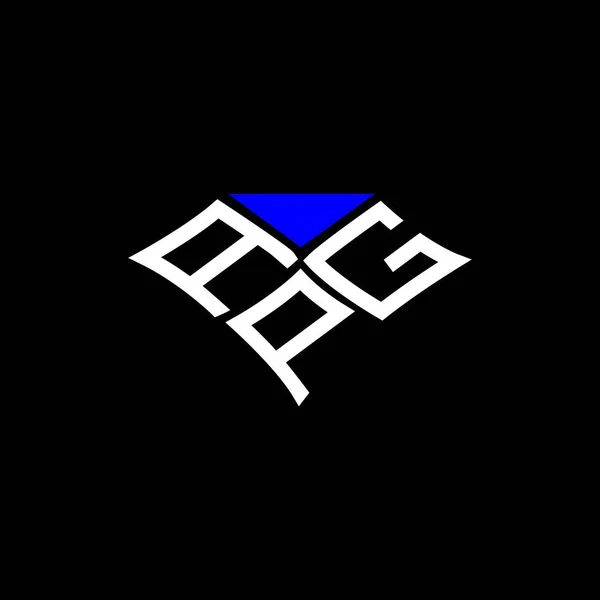 Apg Буква Логотип Творческий Дизайн Векторной Графикой Apg Простой Современный — стоковый вектор