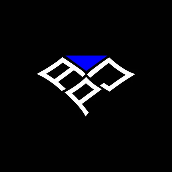 ベクトルグラフィック ApjシンプルかつモダンなロゴとApjの手紙のロゴの創造的なデザイン — ストックベクタ