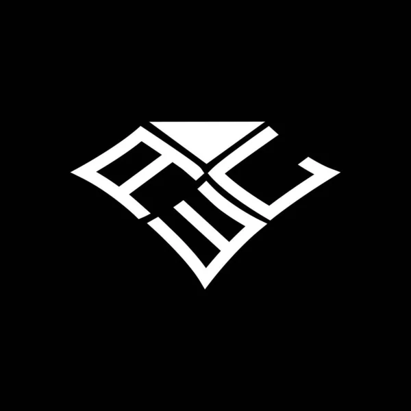 Awl Letter Logo Creative Design Vector Graphic Awl Simple Modern — Stock Vector