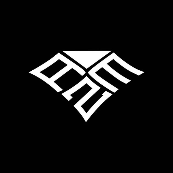 Logo Azm Desain Huruf Kreatif Dengan Grafik Vektor Azm Sederhana - Stok Vektor