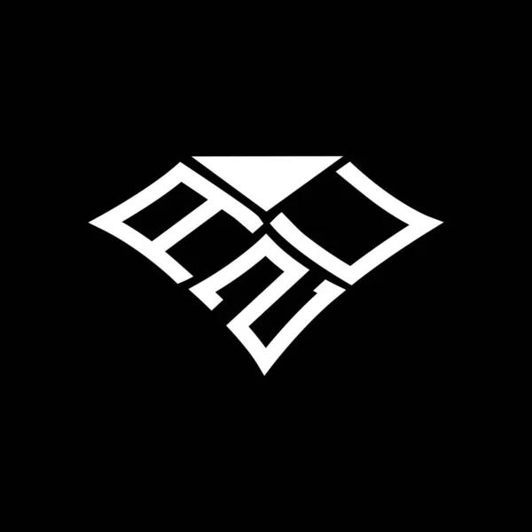 Azu Letter Logo Creative Design Vector Graphic Azu Simple Modern — Vetor de Stock