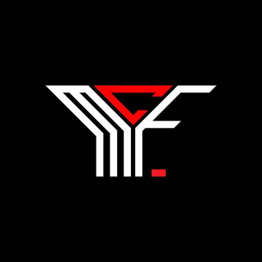 MCF harf logosu tasarımı vektör grafik, MCF basit ve modern logo.