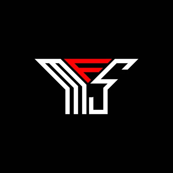 Logo Lettera Mfs Design Creativo Con Grafica Vettoriale Logo Semplice — Vettoriale Stock
