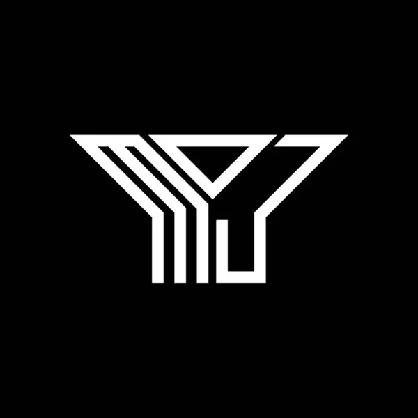 Логотип Літери Moj Креативний Дизайн Векторною Графікою Простий Сучасний Логотип — стоковий вектор
