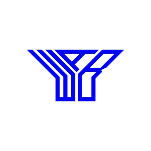 Wab Letter Logo Creative Design Vector Graphic Wab Simple Modern —  Vetores de Stock