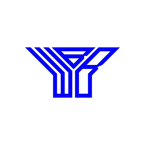 Wbb Letter Logo Creative Design Vector Graphic Wbb Simple Modern — Stockvektor