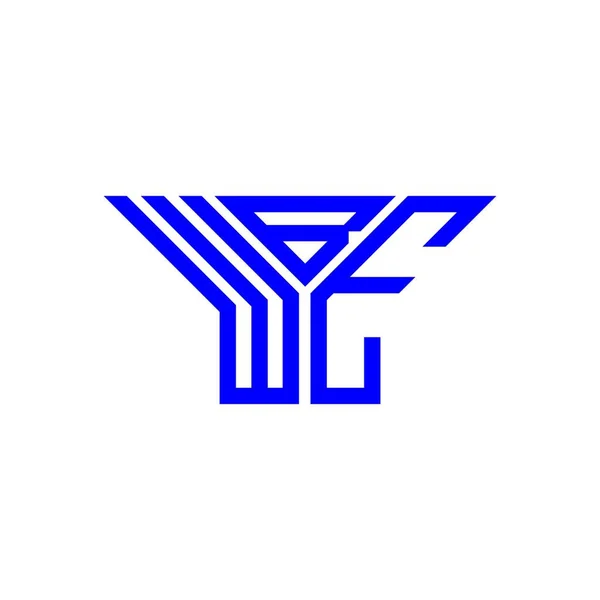 Wbe Letter Logo Creative Design Vector Graphic Wbe Simple Modern — Stock Vector