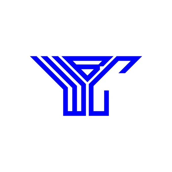 Wbc Letter Logo Creative Design Vector Graphic Wbc Simple Modern — Vector de stock