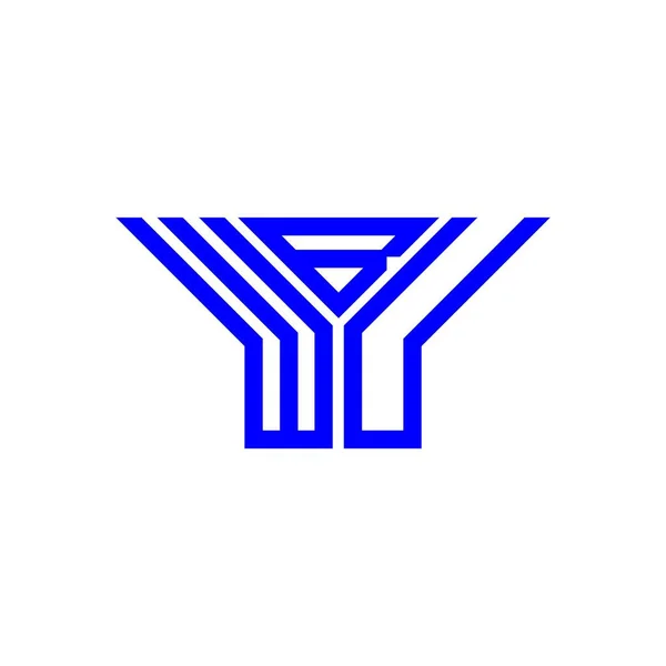 Wbu Letter Logo Creative Design Vector Graphic Wbu Simple Modern — Vetor de Stock